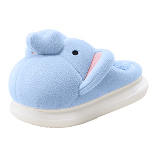 卢比象棉拖鞋冬季男女情侣居家保暖防滑毛绒厚底室内可爱毛毛拖鞋