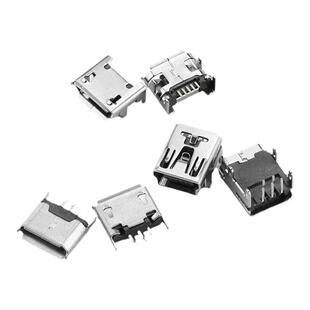 USB接口母座公头方口接头插座连接器A型B型贴片直插弯针直针