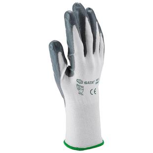 世达丁腈手套劳保耐磨工作掌浸工厂汽机修车间抗油污防滑防护手套