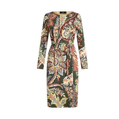 ETRO艾绰印花针织束腰连衣裙