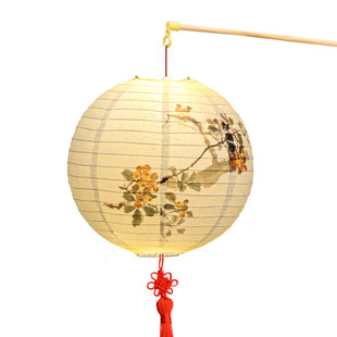 手提灯笼儿童福字古风发光花灯挂饰新年装饰场景布置拍照道具2026