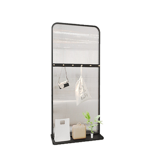 入户可移动长虹玻璃屏风隔断客厅玄关遮挡挂衣帽包置物架2025新款