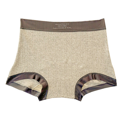 女士纯棉平角内裤女高腰A类棉