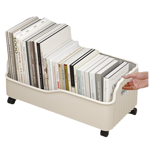 书架桌下书包置物架可移动带轮桌面办公室好物零食落地收纳小推车