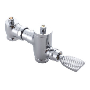 卧式手按式大便冲洗阀门蹲便厕所脚踏延时阀脚踩蹲便器冲水阀手板