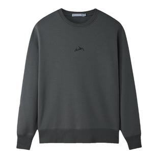 【加绒可选】海澜之家山不在高25秋冬新款珠地刺绣时尚卫衣上衣男