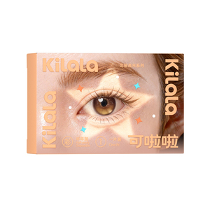 [定轴高光]Kilala可啦啦自然清透高光系列美瞳半年抛琥珀光旗舰店