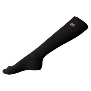 韩版坑条女袜刺绣小腿袜竖条袜刺绣瑕疵顺边款