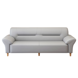 北欧简约真皮沙发小户型双人三人位客厅家用休闲办公猫爪皮沙发