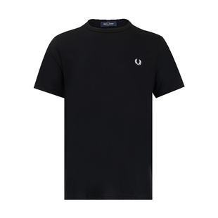 FRED PERRY男士Ringer logo刺绣全棉短袖T恤男春夏XY推选