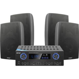 先科会议用专业功放音响 全套舞蹈室专用建身房家庭小型套装组合酒吧音箱壁挂式8寸喇叭家用系统设备舞台唱歌