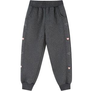 笛莎官方旗舰童装女童加绒运动裤冬季新款女孩儿童时尚保暖休闲裤