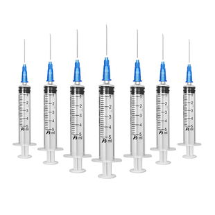 新华安得医疗一次性使用无菌注射注器医用带针5ml毫升打针管针筒