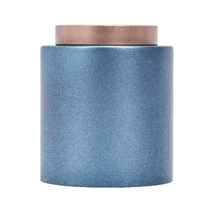 磨砂茶叶罐马口铁罐一体无缝烤漆简约大气茶叶罐包装盒空罐