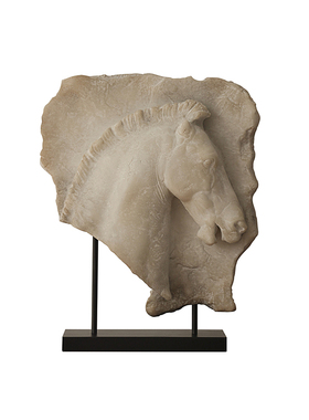 形上复古《壁间驹影》中式摆件