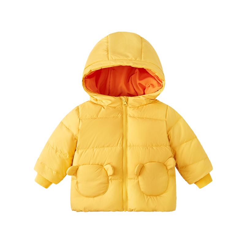 宝宝羽绒服冬季轻薄男童外套保暖小婴儿上衣女童童装儿童棉服冬装
