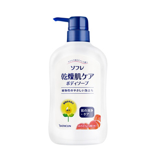 日本进口舒芙蕾美肌沐浴露白桃香型自然花香型家庭浴乳550ml