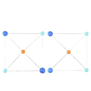 顺反二氯二氨合铂(Ⅱ)配位络合物几何空间异构体模型化学演示教具