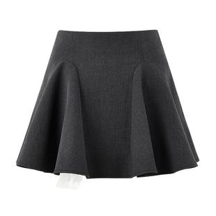 秋水伊人短款半身裙2025年秋装新款女气质A字蕾丝边百褶裙短半裙