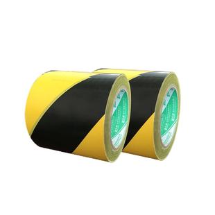 PVC地板警示胶带斑马线标识斑马胶带隔离线地标划线胶带4.833白管