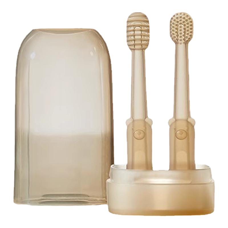 科巢婴儿牙刷婴幼儿乳牙0-1岁半一宝宝舌苔口腔清洁神器儿童硅胶