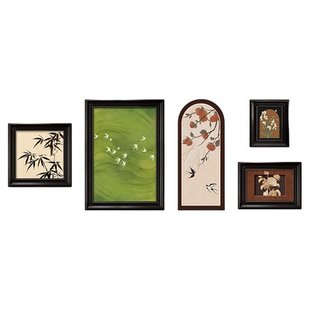 中古风挂画客厅装饰画沙发背景墙餐厅法式复古油画宋氏美学组合壁