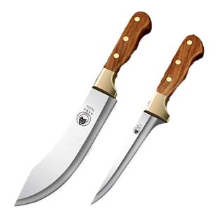 德国剔骨刀宰牛羊剥皮刀屠夫专用杀猪杀羊刀高锰钢开刃分割尖小刀