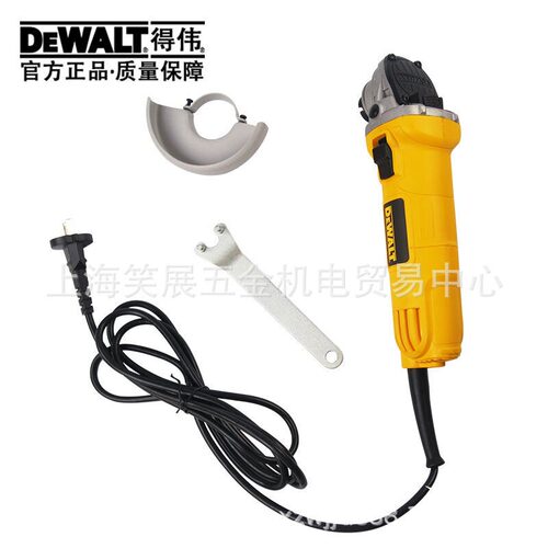DeWalt得伟小角磨机DWE811/DWE803手砂轮打磨切割角向磨光机100mm