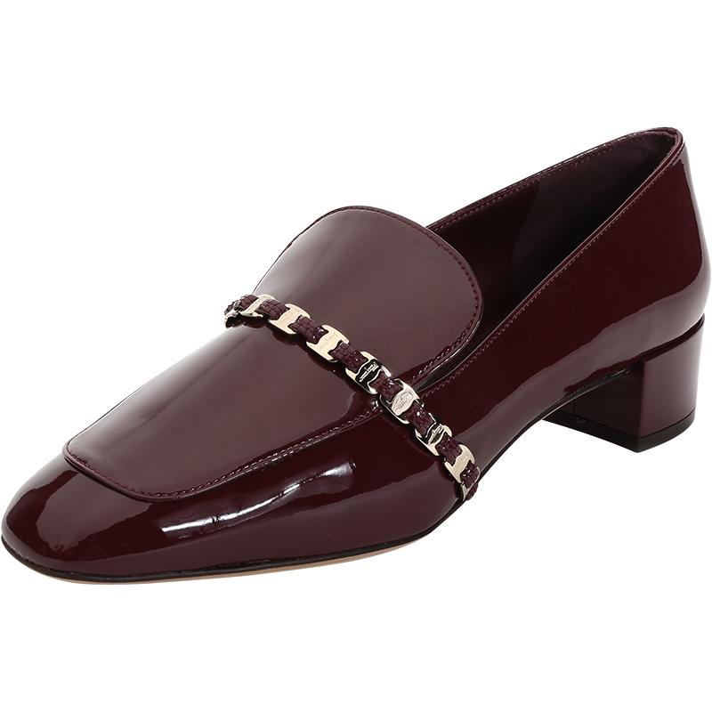 ferragamo直营漆面通勤莫卡辛鞋