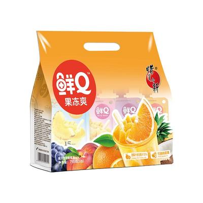 蜡笔小新750g鲜Q果冻爽可吸吸果冻儿童零食果汁饮料