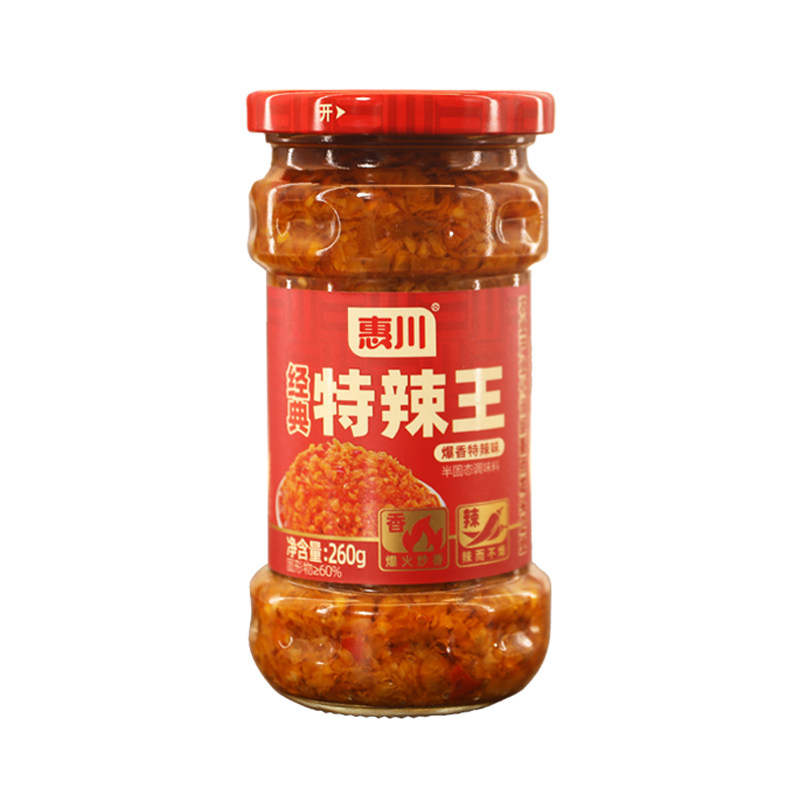 惠川特辣王蒜香王蒜蓉辣椒酱260g