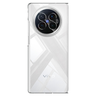 【超薄晶透】深蓝大道适用vivo X Fold6手机壳透明新款磁吸简约全包防摔裸感高级散热冰感保护套前后盖商务