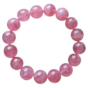 瓦萨比天然马达加斯加粉晶粉色水晶手链女手串情侣个性高级饰品