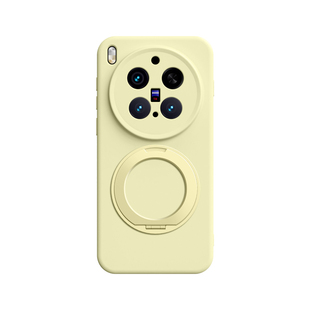 支架适用vivox300ultra手机壳x300s保护套x300pro新款硅胶vivo女x200全包x100腕pro带挂绳ultra黄色外好看链