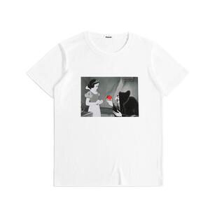 BGPUSK/比各彪卡明星同款白雪公主t恤女网红短袖女百搭超火