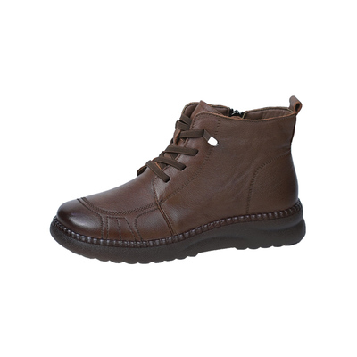 真皮软底软面轻便舒适加绒妈妈鞋