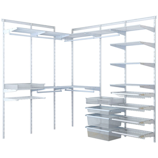 【加宽升级】美达斯蔚蓝系列金属衣柜开放式衣帽间定制储物间架子