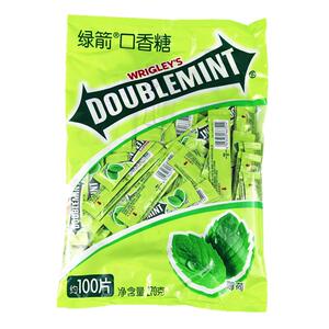 绿箭口香糖100片装*16袋整箱箭牌薄荷味清凉清口嚼片糖餐饮装批发