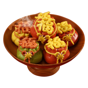 福袋豆沙包花馍馍中式福袋花馍头乔迁馒头早餐半成品果蔬钱袋造型