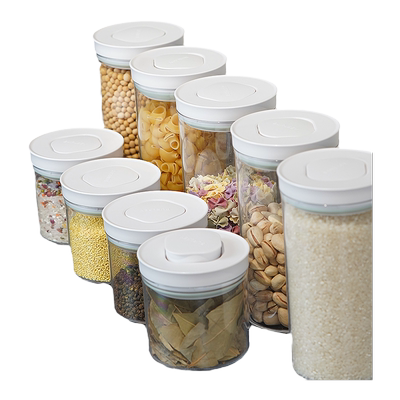 按压式厨房玻璃密封罐资顺零食