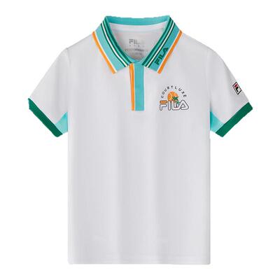 斐乐男小童网球系列短袖POLO衫