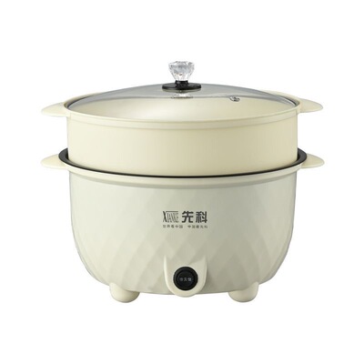 先科电煮锅多功能家用煎炒宿舍一体蒸煮电热电锅火锅小型学生煮面