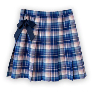 中牌制服馆 琉璃JK制服毛料格裙校供感百褶裙少女学院风半身短裙