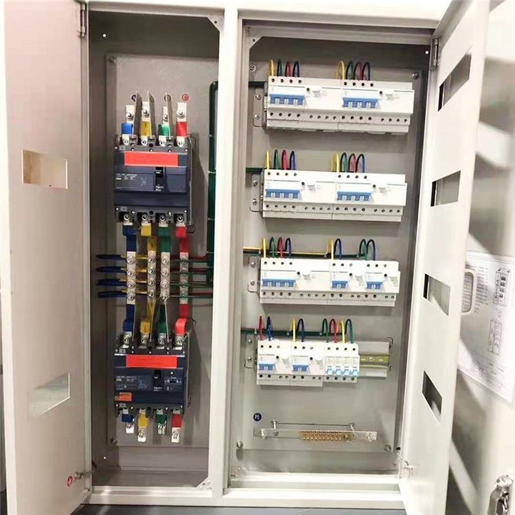 双层门总控照明配电箱 C45位100A 3排空开漏电保护不锈钢低压成套