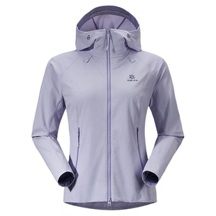 KAILAS凯乐石M8连帽软壳衣防风防泼耐磨户外徒步休闲短外套女款春