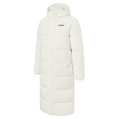 阿迪达斯官方新款男女加厚保暖上衣外套鸭绒过膝长款羽绒服JW1689