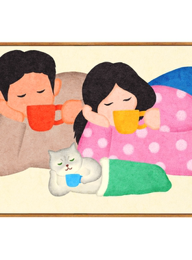 高级客厅餐厅装饰画猫电表箱挂画