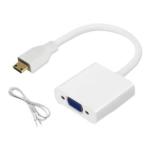 迷你hdmi转vga转接线高清minihdmi公转线母支持1080p个人电脑