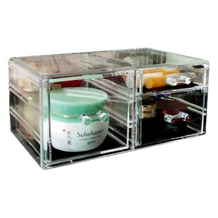 柯赛亚克力收纳盒桌面抽屉式大号梳妆台化妆盒透明化妆品收纳盒