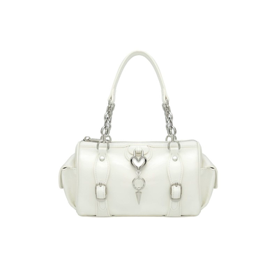 单肩包褶皱小众设计欧美